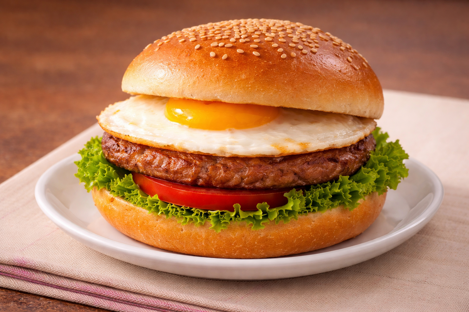 Egg Fresh Meat Burger _0