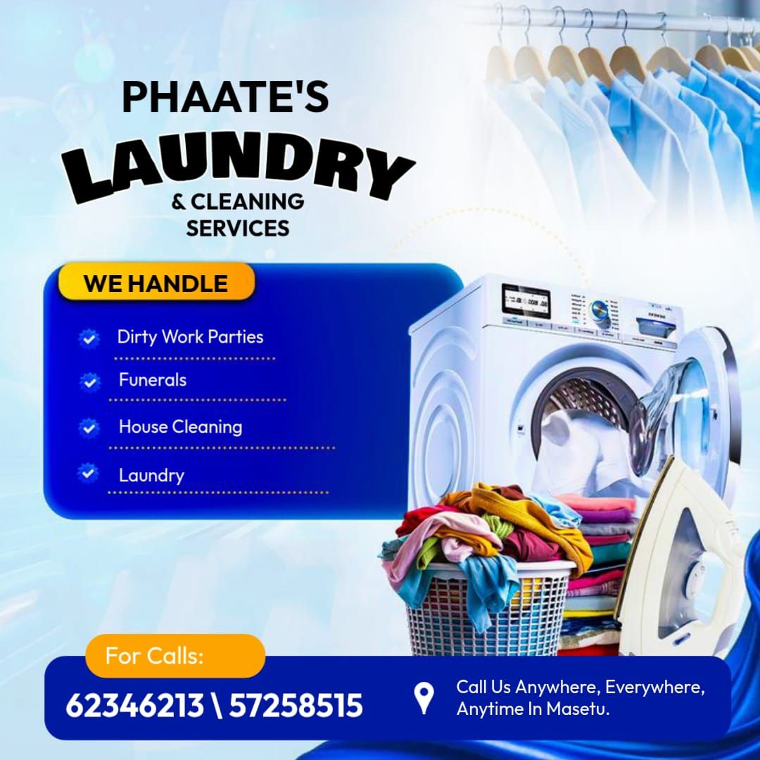 Phaate laundry & cleaning service(📍 Maseru services)_0