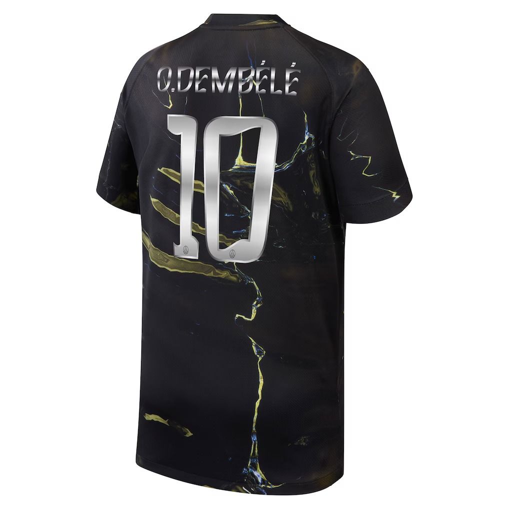 PSG 2025/26 Fifth Shirt (Black / Gold / Silver)_3