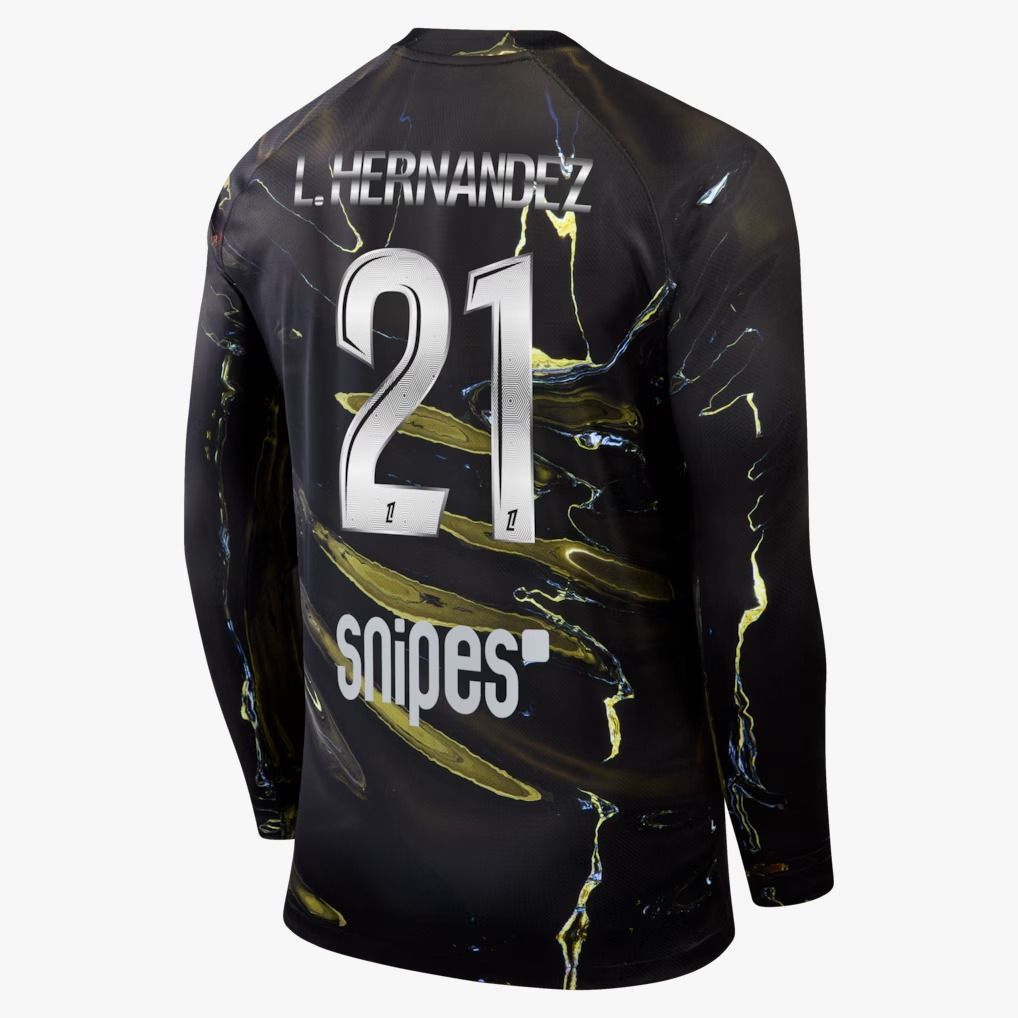 PSG 2025/26 Fifth Shirt (Black / Gold / Silver)_2