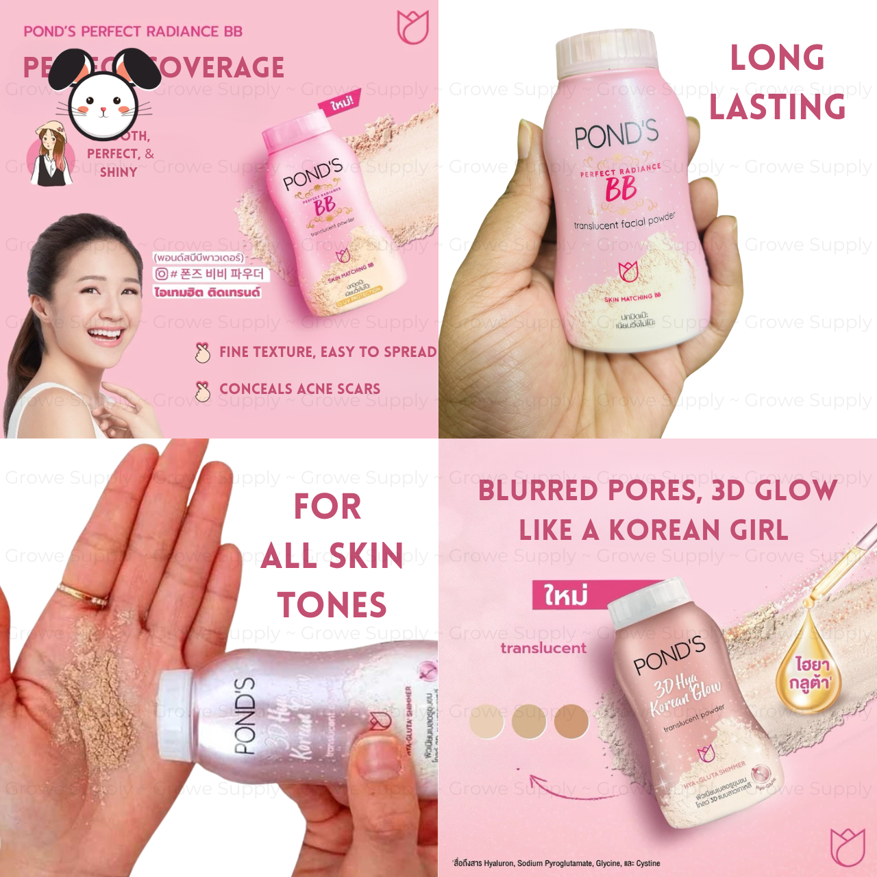 Pond's - Magic BB Translucent Powder Watermelon Fresh & Bright 50g | Wholesale Facial Skincare Singapore_3