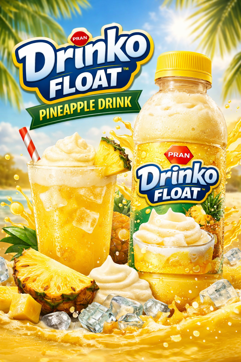 PRAN Drinko Float Pineapple Drink_0