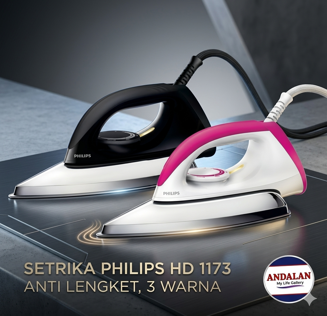 PHILIPS Setrika HD1173/80 Hitam_0