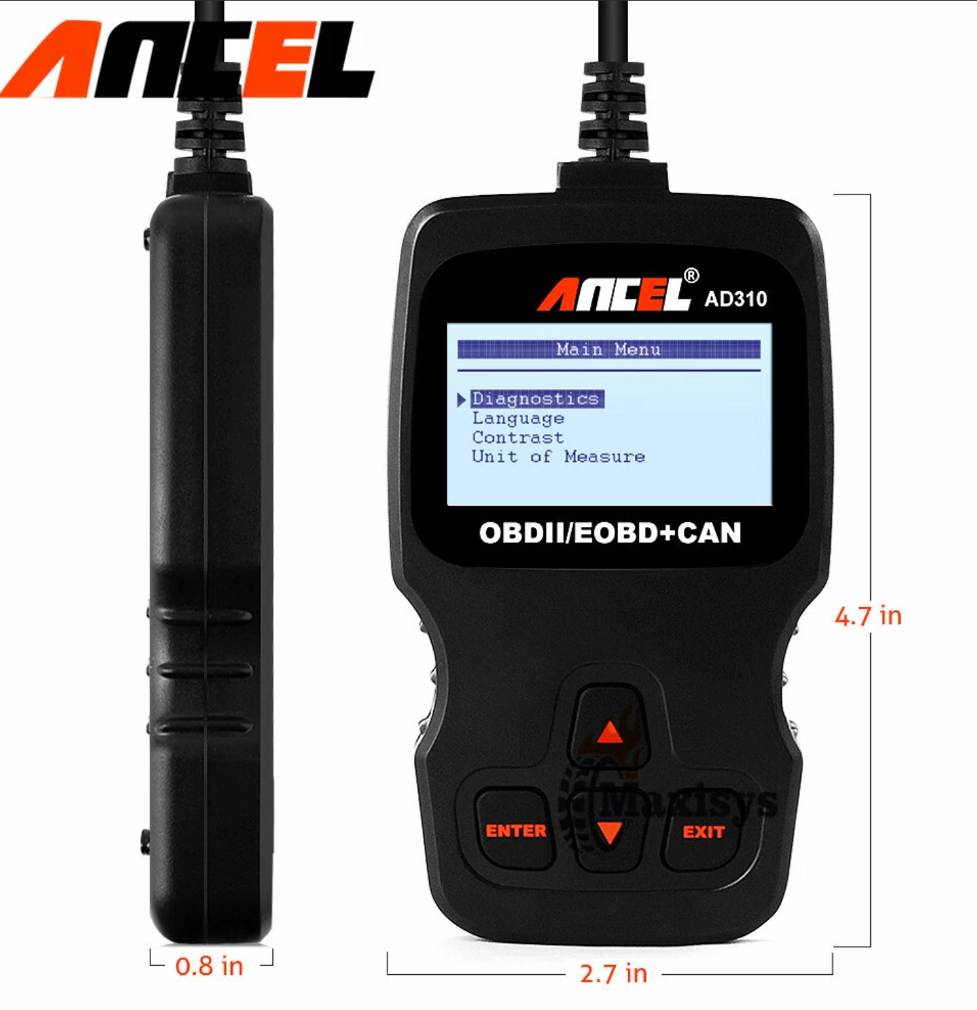 ANCEL AD310 OBD2 Car Scanner – Check Engine Code Reader_3