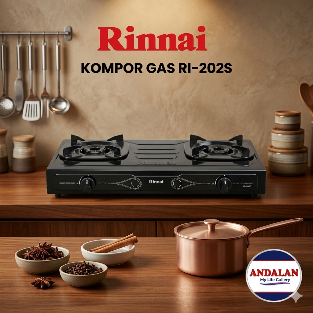 Kompor Gas Dua Tungku [Rinnai RI-202S]_0