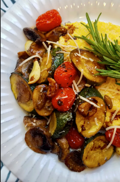 Balsamic-Glazed Tofu & Polenta_0