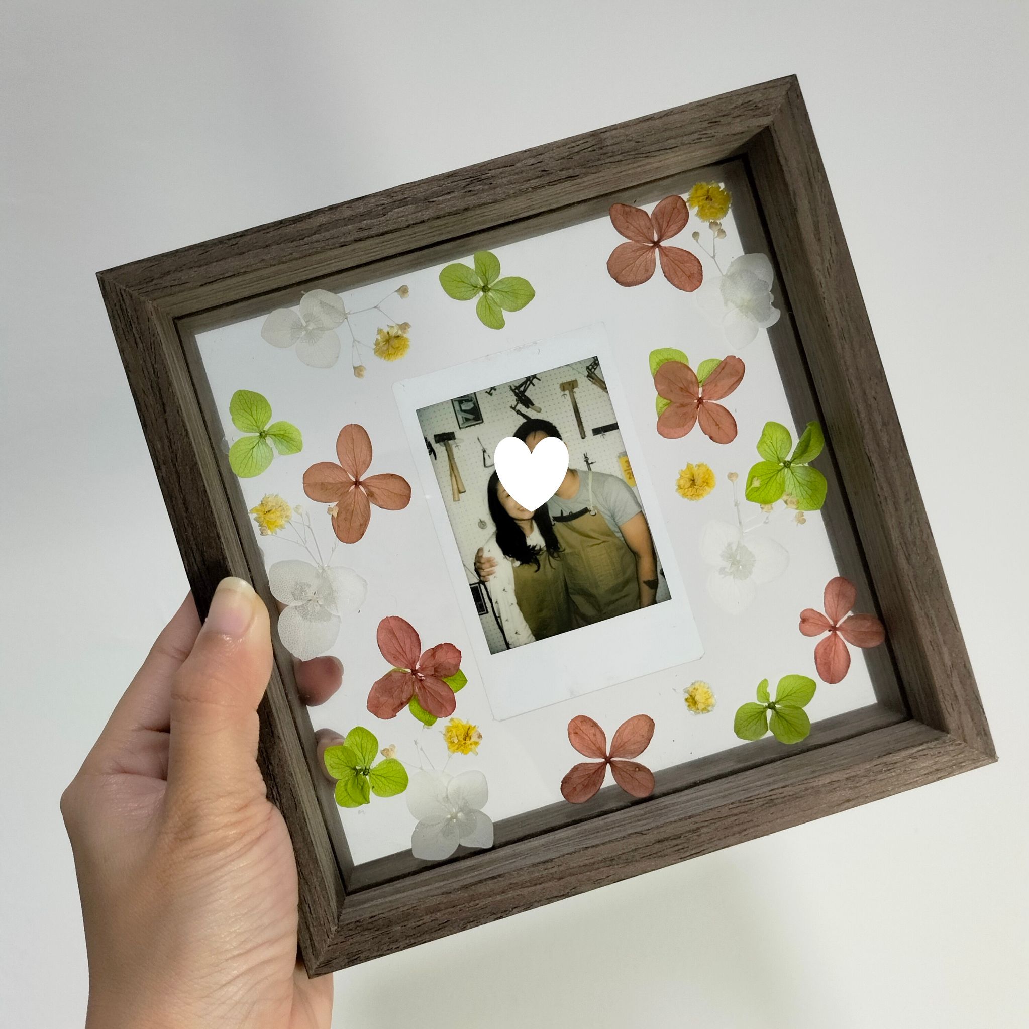 Valentine's Day Polaroid Hydrangeas Frame_0