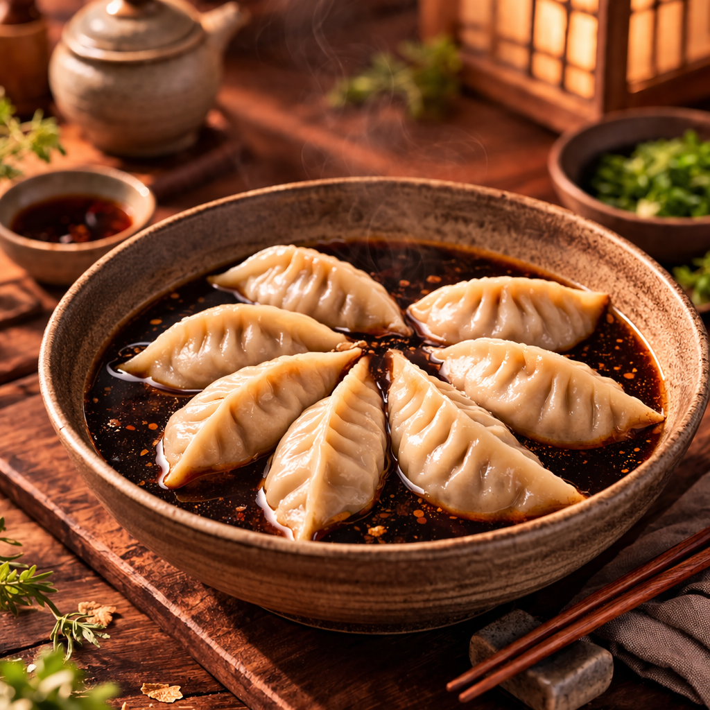 Cabbage and Pork Dumplings Soup (白菜猪肉水饺汤) 🐷_0