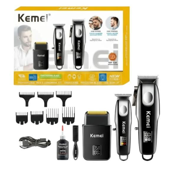  KIT DE BARBERÍA PROFESIONAL KEMEI KM-8531_0
