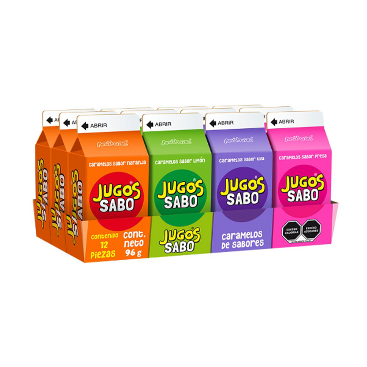 CARAMELO JUGOS SABORES ANAHUAC DISP C/12 PZS_0