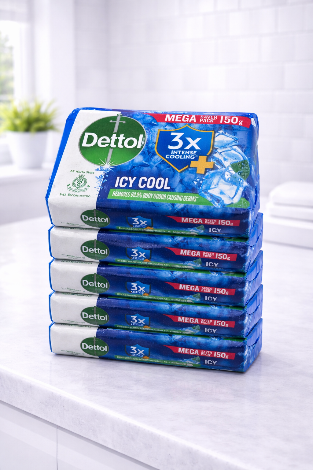 Dettol Mega Saver Icy Cool soap pack 150*5 _0