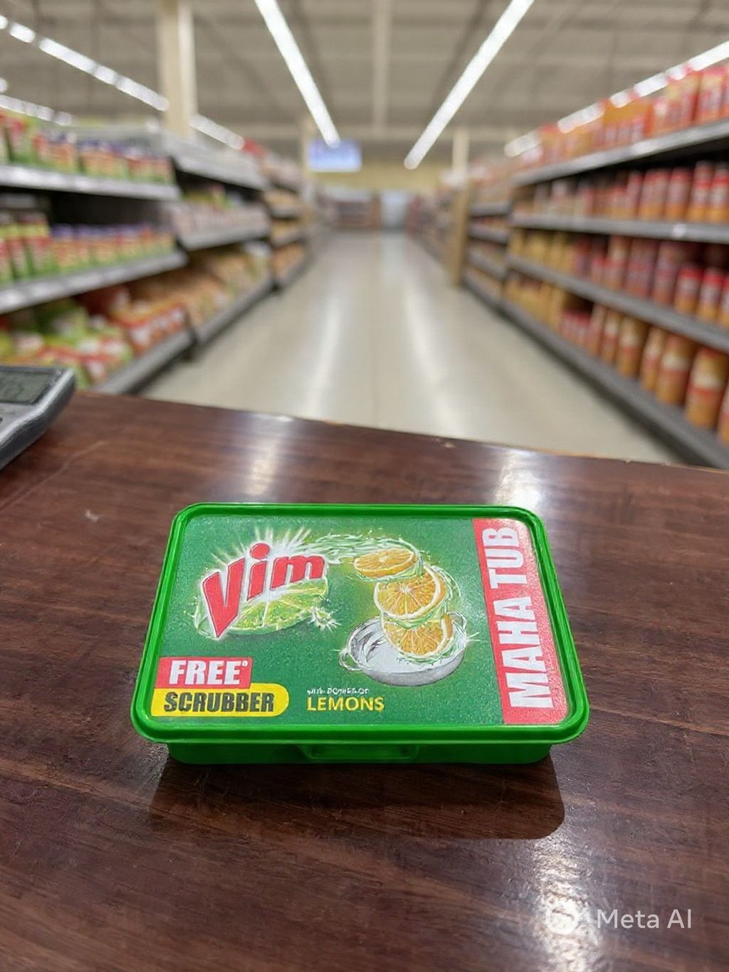 Vim tub 500gm with free Scrubber_0