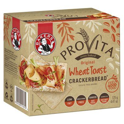 BAKERS CRACKERBREAD WHEAT 1 x 125G_0