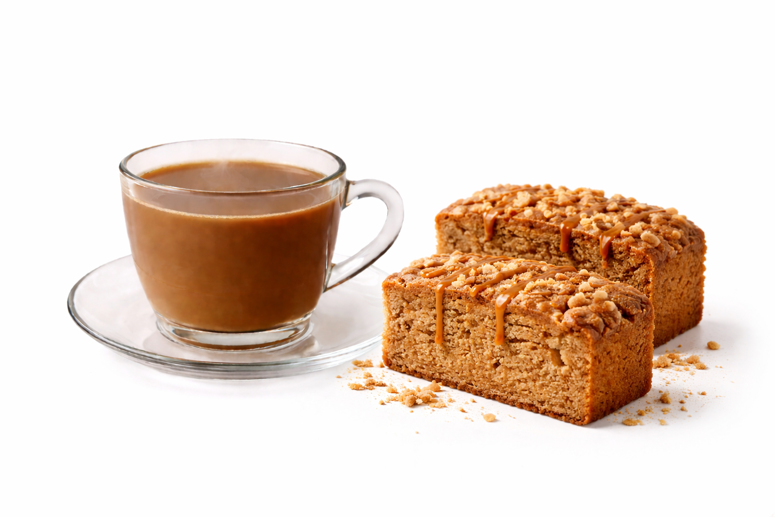 Coffee Karak Tea with 2 Karak Cake | كرك بالقهوة مع ٢ كيك الكرك_0