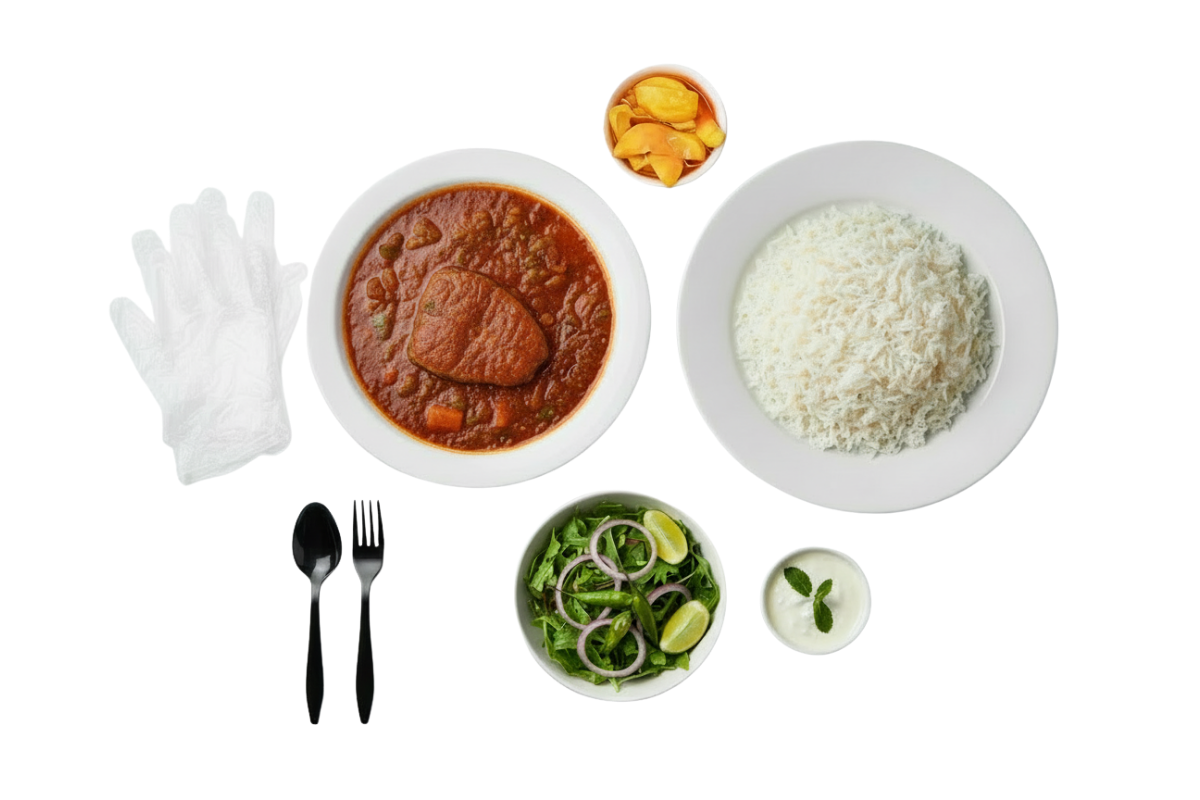 White Rice Saloona Fish | رز أبيض مع صالونة سمك_0