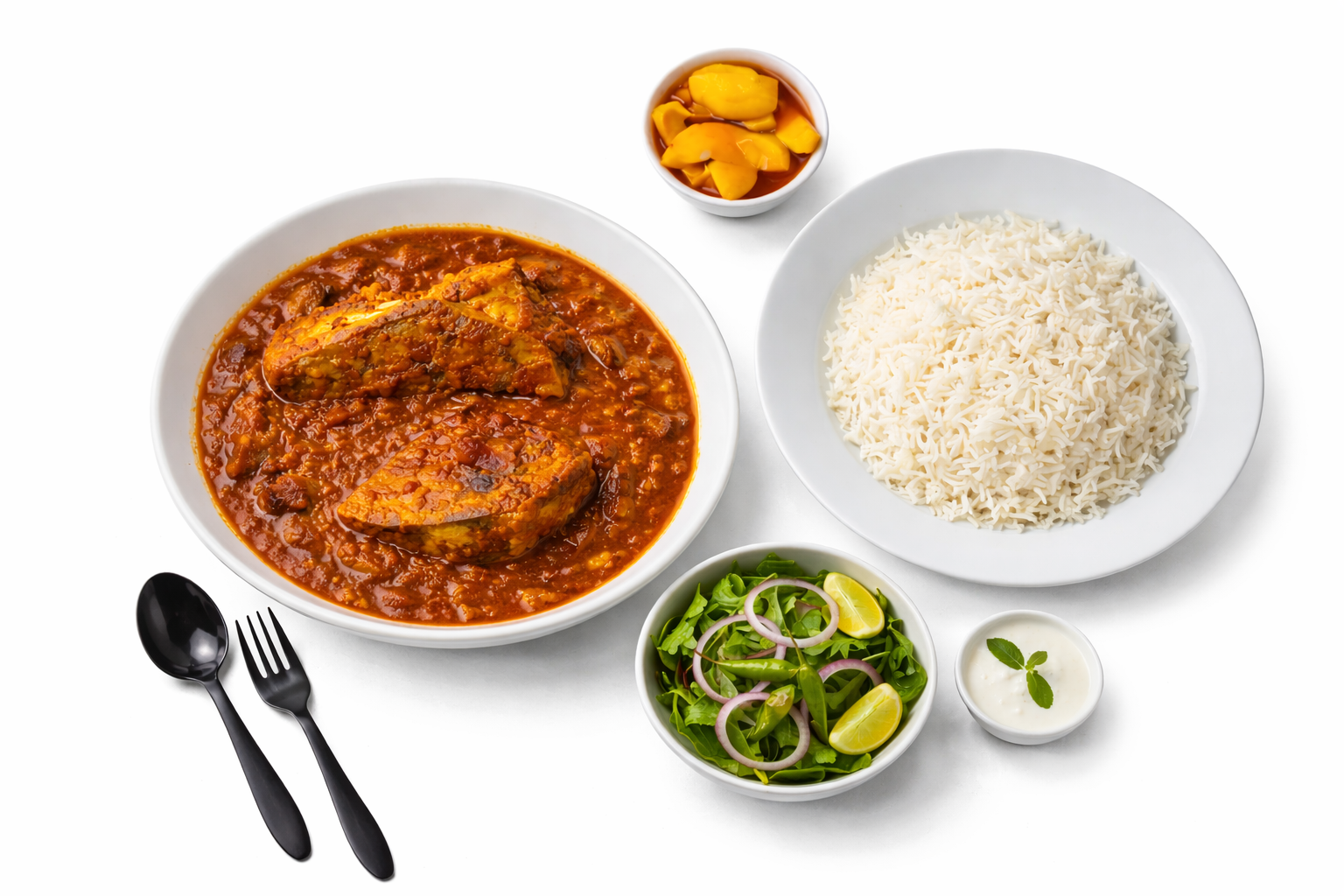 Rice Saloona Mashwi Fish | رز مع صالونة سمك مشوي_0