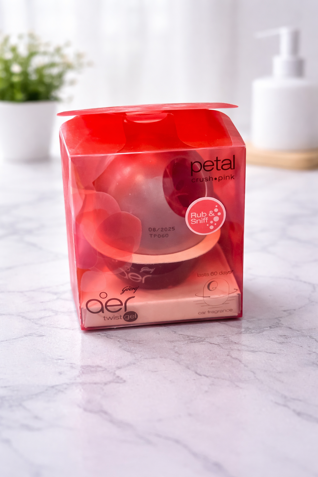 Aer Twist Gel Car Fragnance petal Crush Pink _0