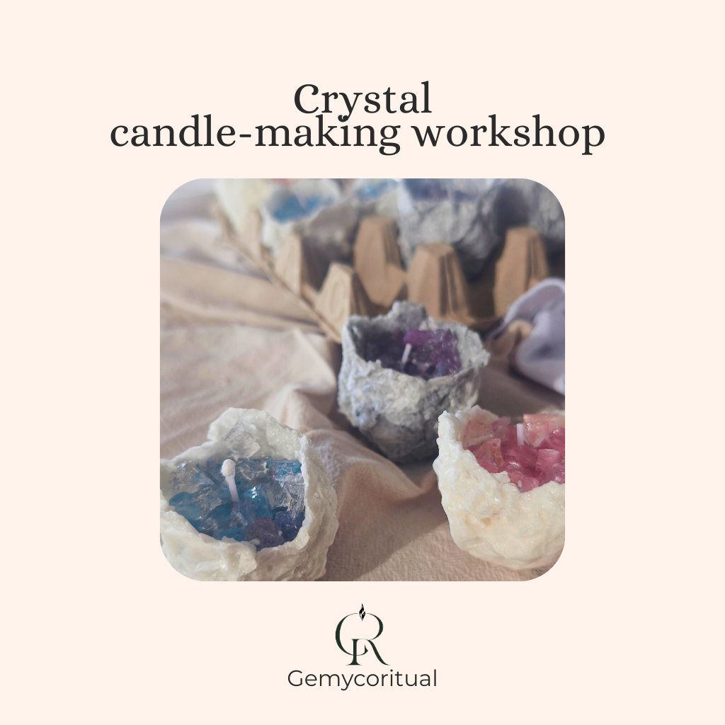 Crystal candle + crystal chips workshop_0