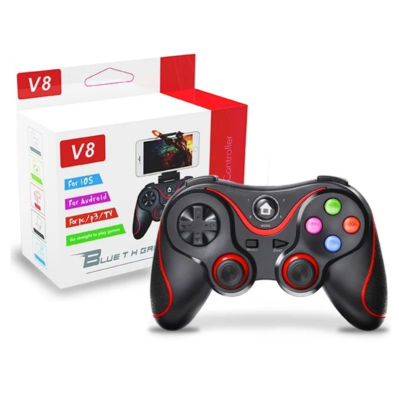 Controle Gamepad Bluetooth V8 ( Android/iOS/Smart TV/PS3/Switch/PC )_0