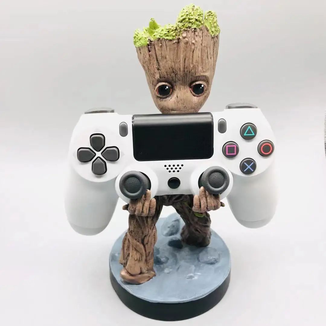 Suporte para acessórios de jogos e celular Cable Guys Toddler Groot, compatível com a maioria dos controles de jogos (Xbox, PlayStation, Nintendo Switch) e celulares_1