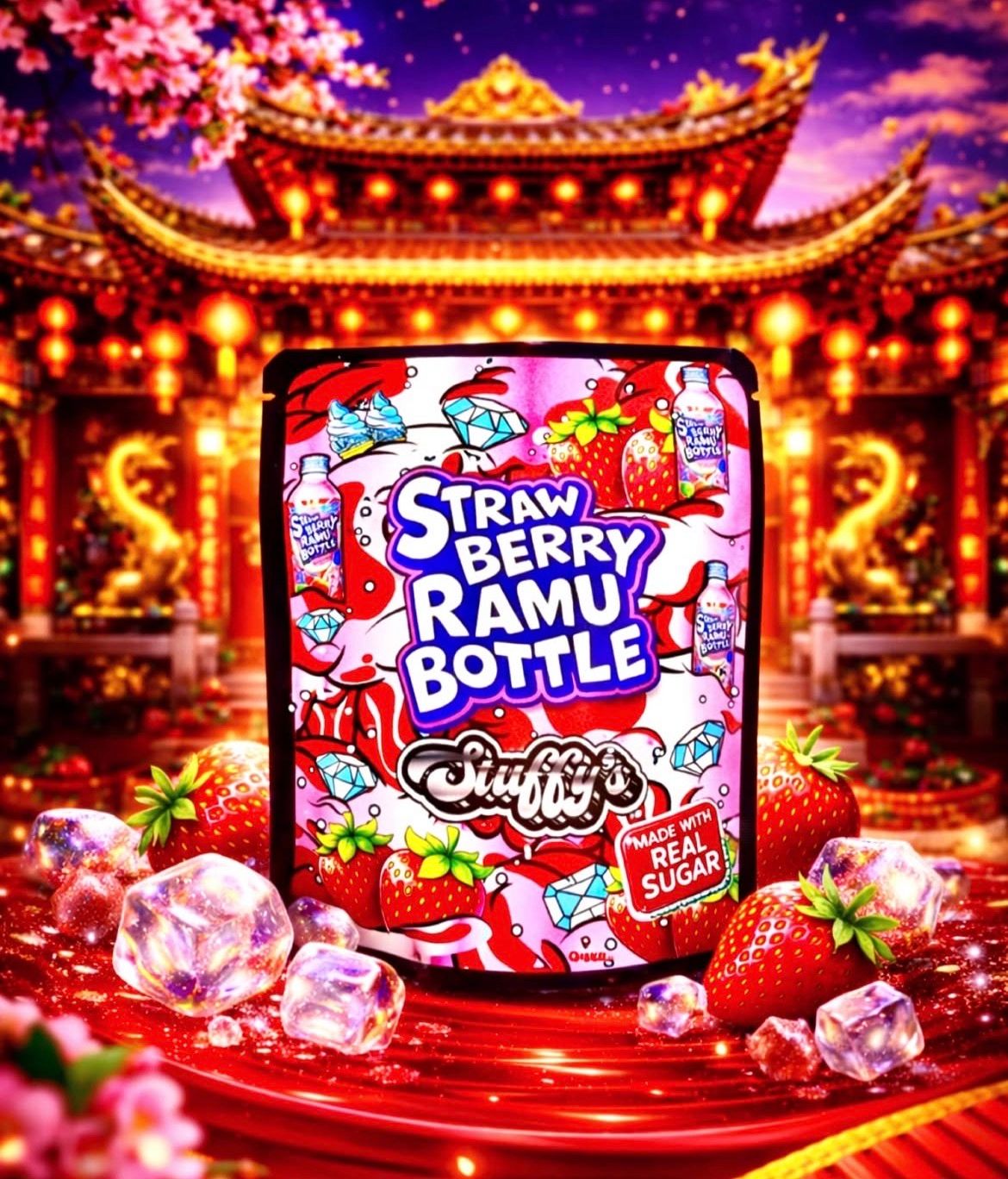 Straw Berry Ramu Bottle_0