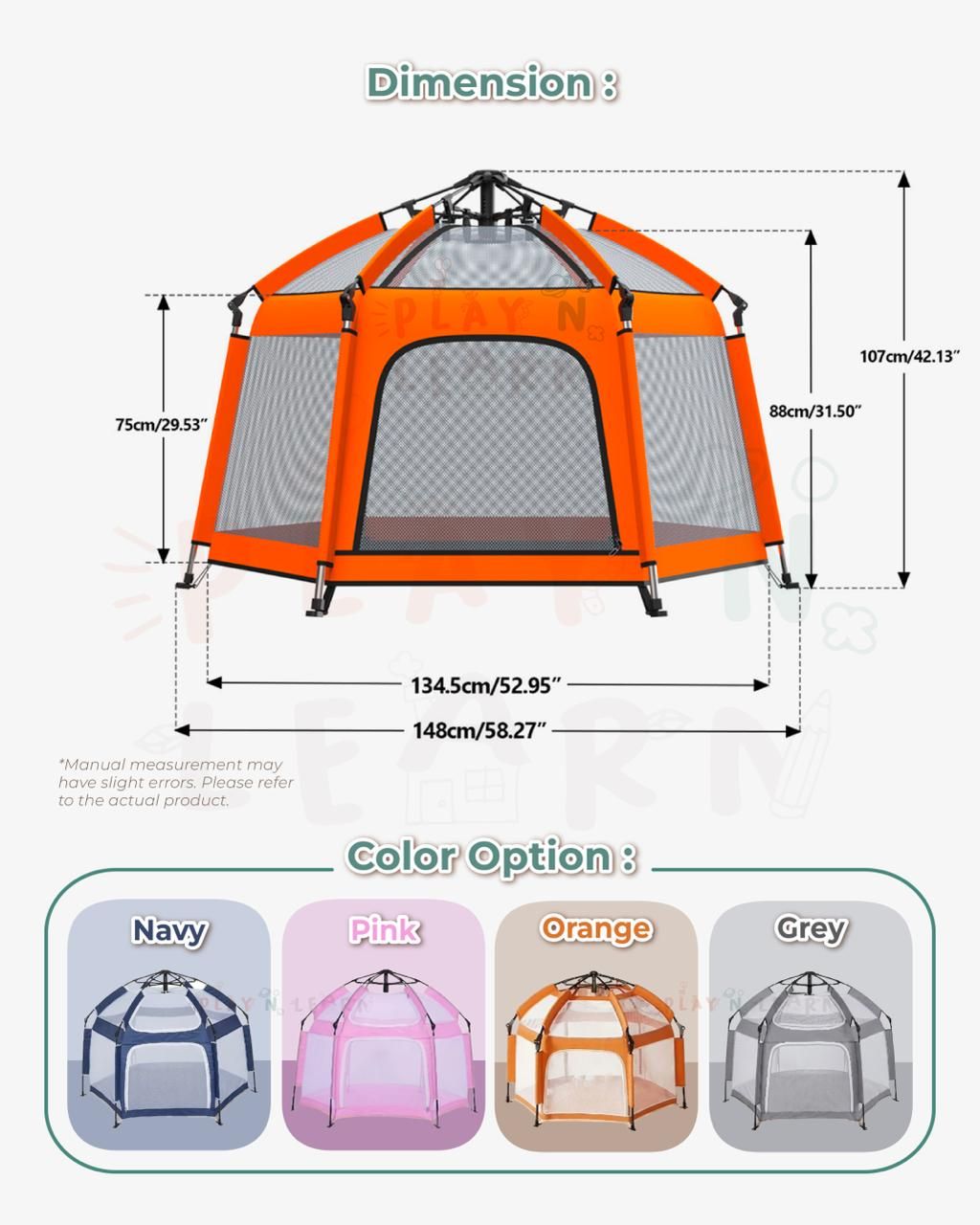 PORTABLE HEXAGONAL PLAY FENCE_1