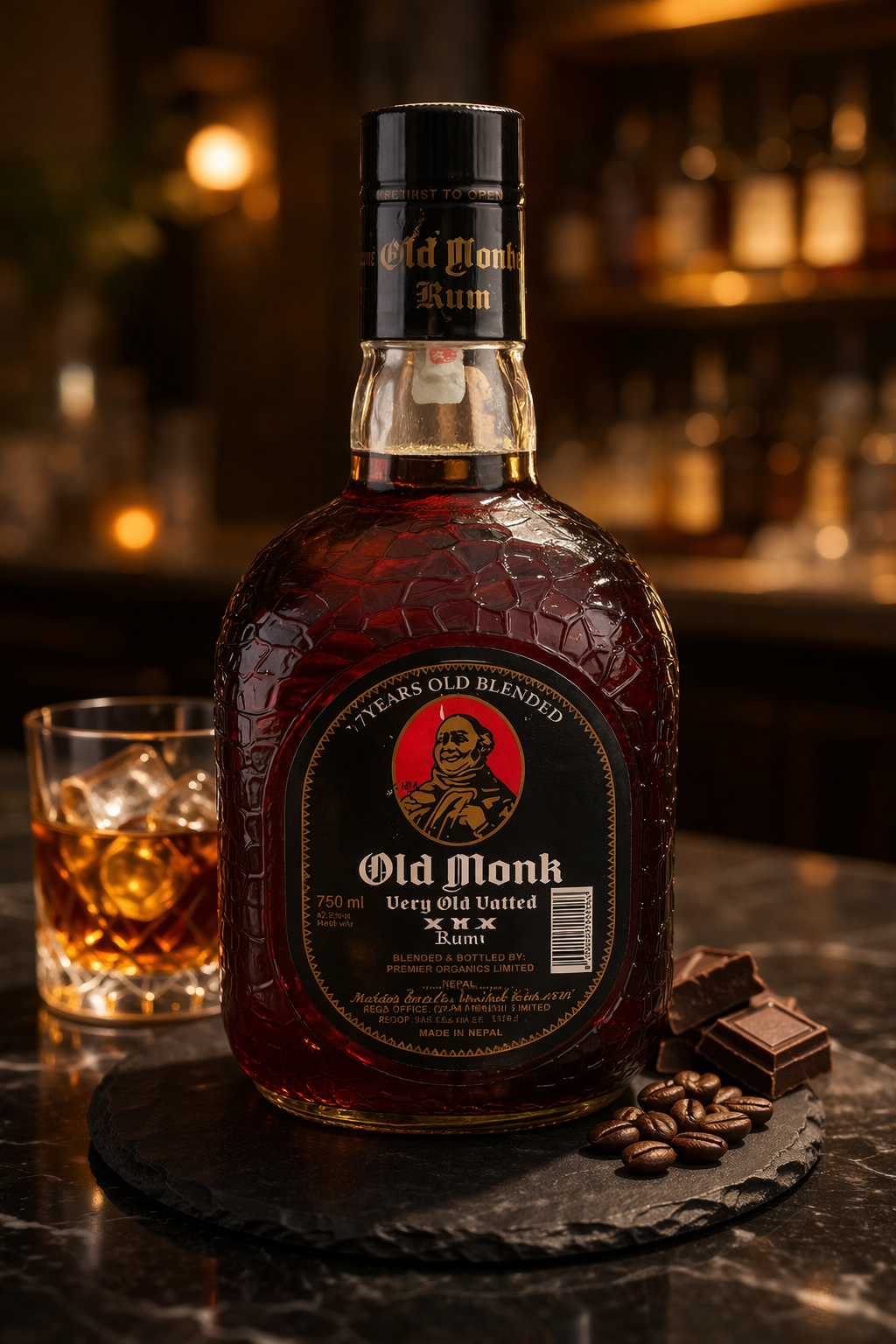 OLD MONK XXX RUM 375ML_0