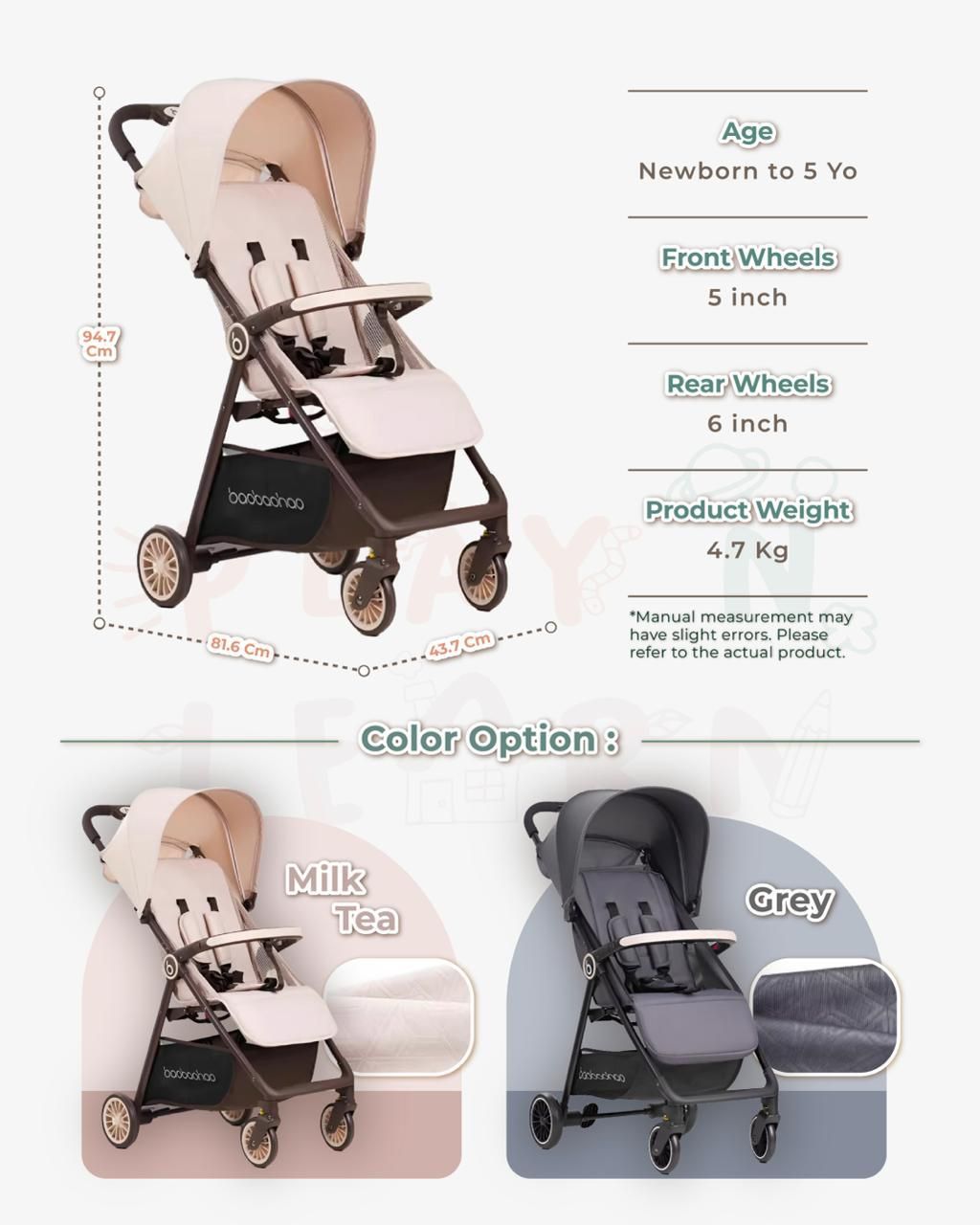 BBH (BaoBaoHao) CABIN STROLLER 4.9 KG_1