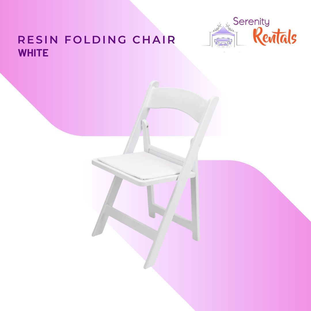 Resin White Folding Chairs_0