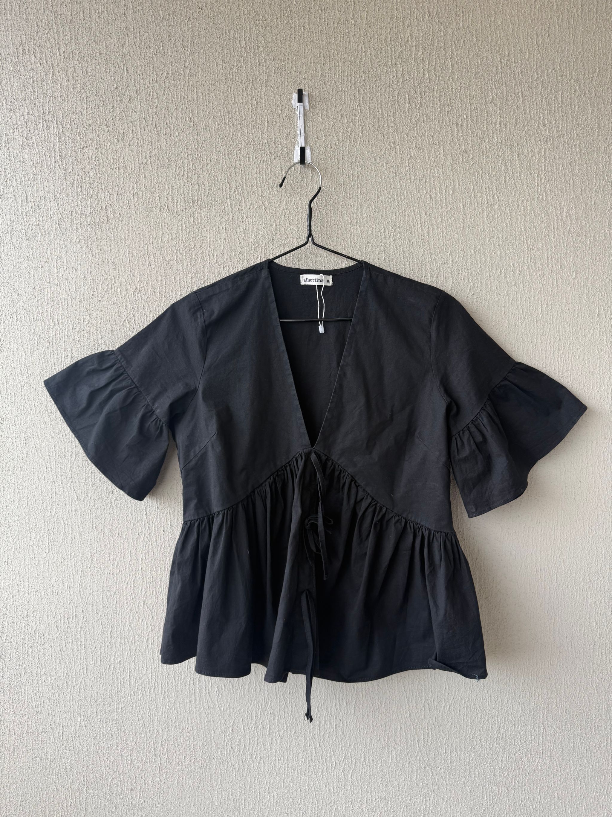 Blusa Peplum Negra - Albertina_0