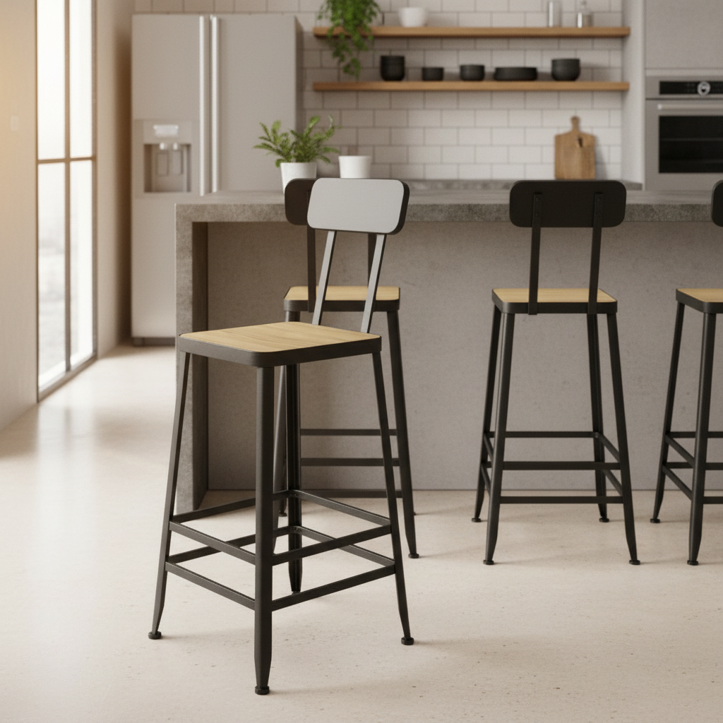 10500141 - WOODEN BAR STOOL (SQUARE)_0