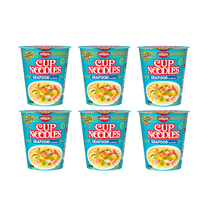 NISSIN Cup Noodles Seafood 69g x 6_0