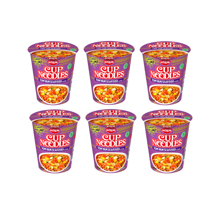 NISSIN Cup Noodles Tom Yam Seafood 70g x 6_0