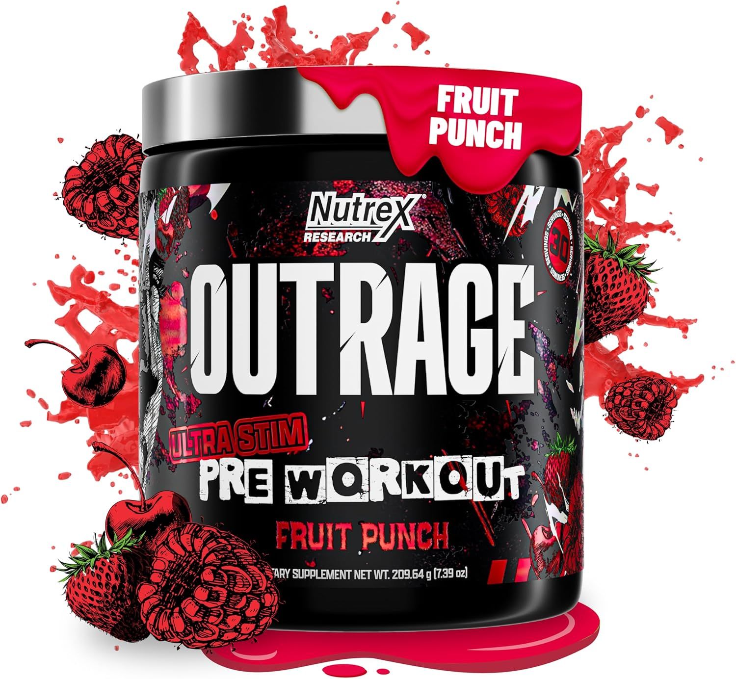 NUTREX OUTRAGE 30 SERVINGS FRUIT PUNCH_0