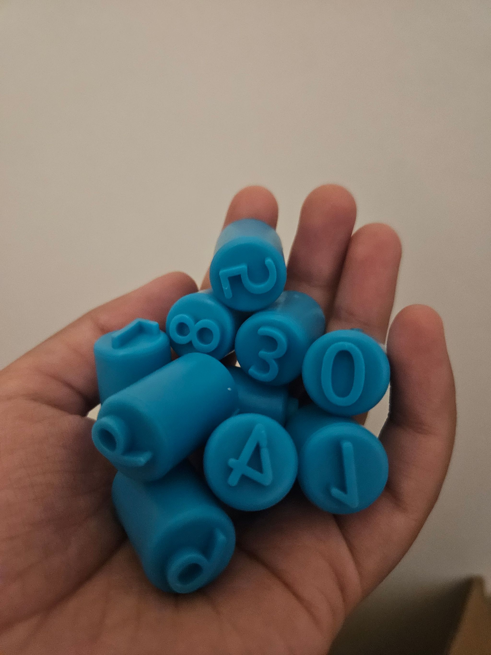 Finger Thimble numbers for dough_0