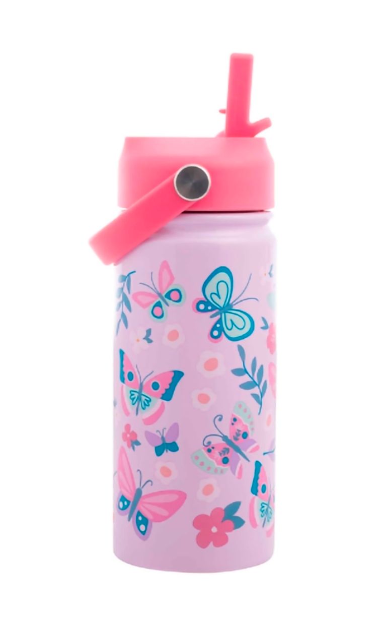 Stephen Joseph insulated stainless steel water bottle - butterfly_0