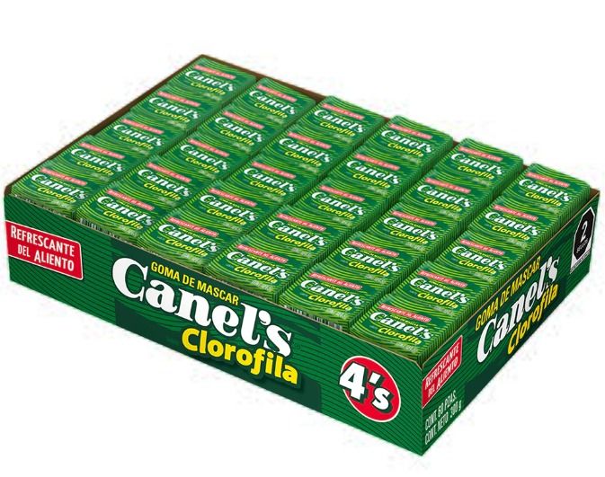 CHICLE CANELS CELOFAN CLOROFILA 4'S DISP C/60 PZS_0