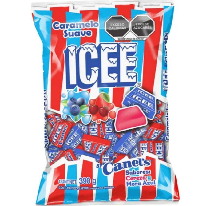 CARAMELO CHICLOSO CEREZA-MORA AZUL ICEE BSA C/150 PZS_0