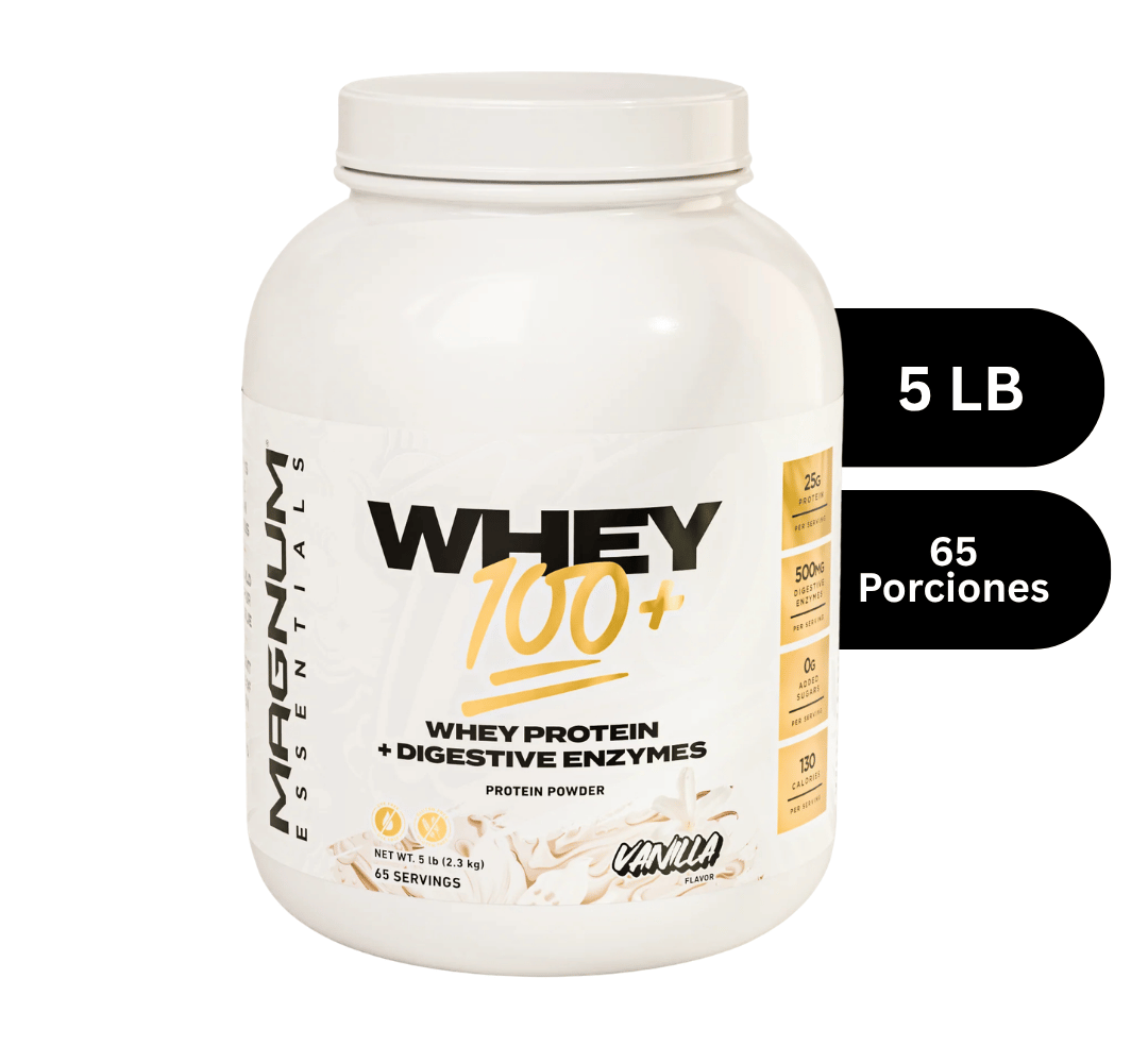 MAGNUM NUTRACEUTICALS WHEY 100+ - 5LB VAINILLA_0