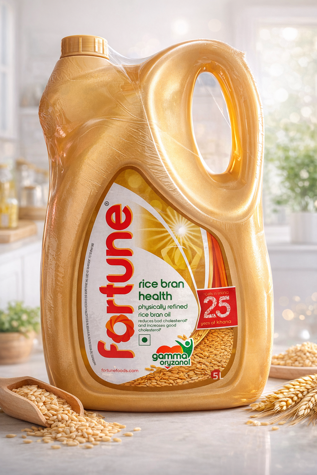 FORTUNE RICE BRAN PHYSICALLY REFINED RICE BRAN OIL 5L_0
