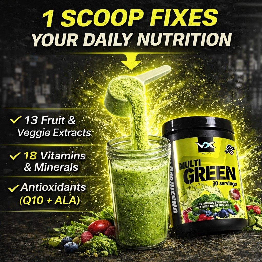 VITAXTRONG™ Multi Green (30 Servings) | Complete Multivitamin with Fruits, Veggie Extracts & Antioxidants • Daily Digestive & Recovery Support [VX]_1