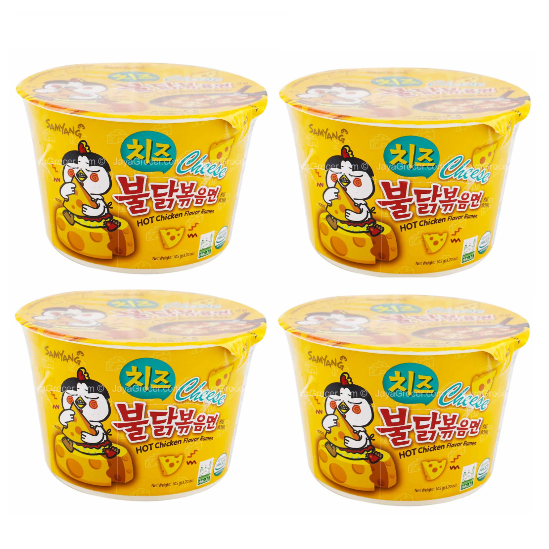 SAMYANG Hot Chicken Cheese Ramen Bowl 105g x 4_0