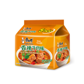 KANGSHIFU Instant Noodles Hot & Spicy Beef 5 x 104g_0