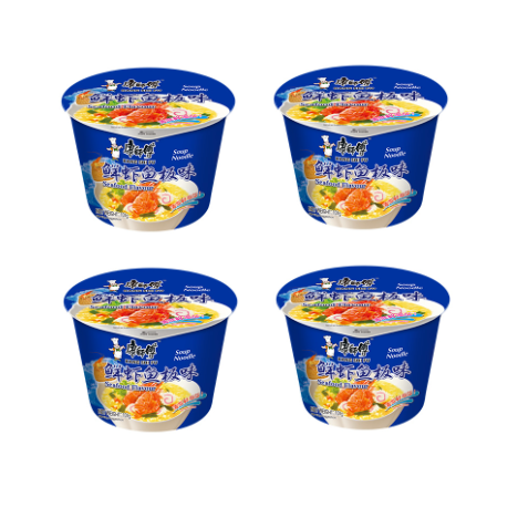 KANGSHIFU Instant Noodles Seafood Bowl 4 x 101g_0