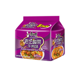 KANGSHIFU Instant Noodles Pickled Vegetable Beef Bowl 5 x 117g_0