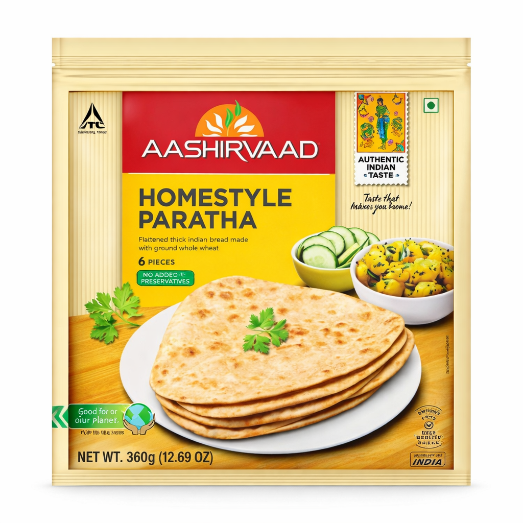 Aashirvaad Homestyle Paratha 400g_0