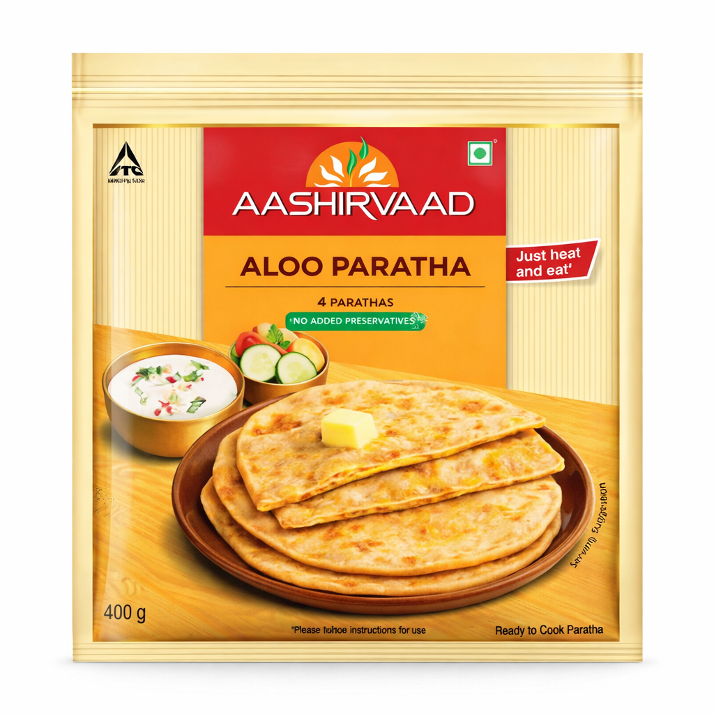 Aashirvaad Aloo Paratha 400g_0