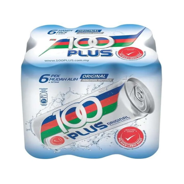 100 Plus Original Isotonic Drink (Can) 325ml x 6_0