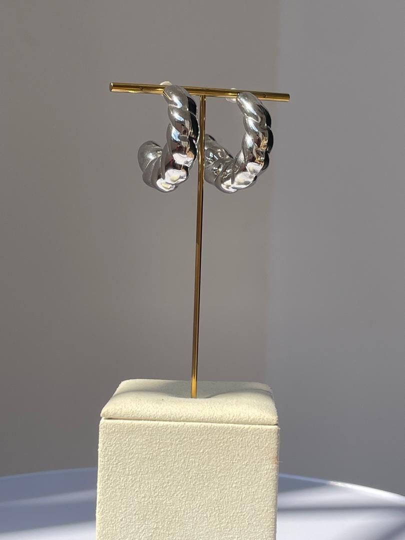 Boucles d’oreilles Retro silver _0