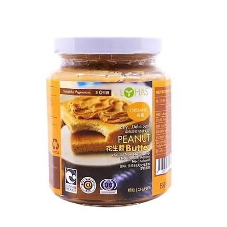 Lohas Organic Peanut Butter Chunchy 有机花生酱(粗） 500g_0